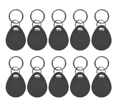 Брелок RFID EM4305 125KHZ перезаписываемый Ключ для домофона заготовка метка 10шт Черный