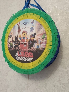 Піньята Лего-Lego, кольорова, 38х38х10 + палиця