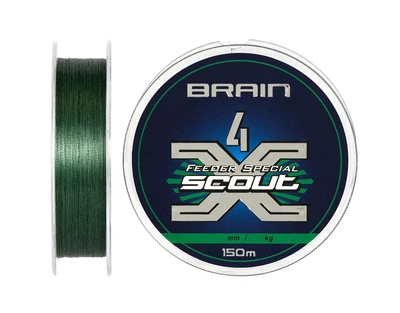 Шнур тонучий Brain Scout 4X 150м 0,163мм