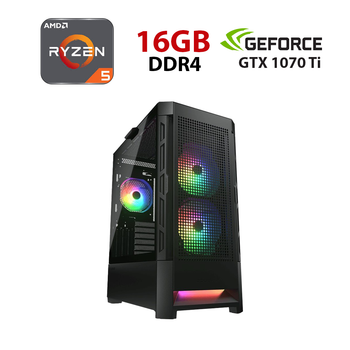 Комп'ютери AMD Ryzen 5 з відеокартою GeForce GTX 1070 Ti купити в