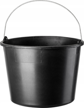 Zestaw wiader budowlanych Kadax Bado czarny 12 l x 10 szt (5902730383789)