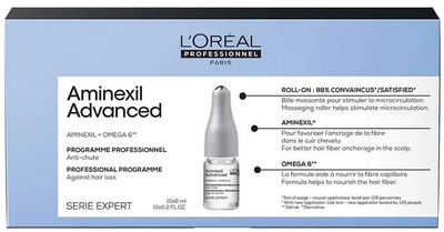 Ампули для волосся L'oreal Professionnel Paris Serie Expert Aminexil Advanced проти випадіння 10x6 мл (3474637265007)