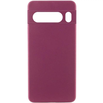Чехол Накладка Premium Silicone Cover CaseIT Full Camera (AAA) для Xiaomi Poco F7 Бордовий / Plum