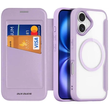 Чохол-книжка Dux Ducis Skin X Pro with MagSafe Apple iPhone 17 (6.3") Purple Pink