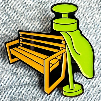 Значок пін Харків (Лавка та смітник)