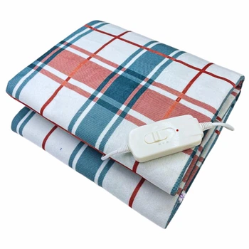 Электрическая простынь 120х150 см с подогревом полуторная, Electric blanket, Турция, в клеточку