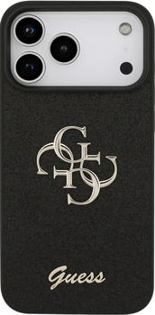 Панель Guess Fixed Glitter Big 4G для Apple iPhone 17 Pro Black (GUHCP17LHG4SGK)