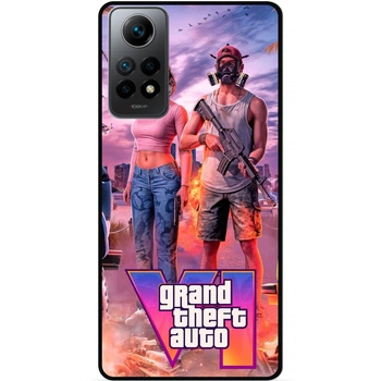 Силиконовый чехол бампер Candy для Xiaomi Mi 10T GTA ГТА