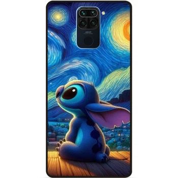 Силиконовый бампер чехол Candy для Xiaomi Redmi Note 9 Stitch Лило и Стич