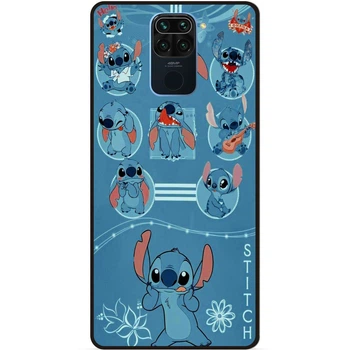 Силиконовый бампер чехол Candy для Xiaomi Redmi Note 9 с картинкой Stitch Стич