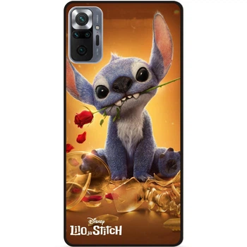 Силиконовый чехол бампер Candy для Xiaomi Redmi Note 10 Pro Stitch Лило и Стич