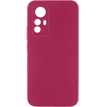 Чохол GETMAN Liquid Silk Full Camera для Xiaomi Redmi Note 12S Бордовий / Marsala
