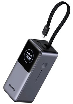 Внешний аккумулятор (павербанк) UGREEN PB723 Nexode 20000mAh 130W with Built-in USB-C (55365)