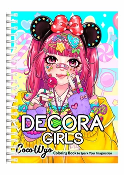 Розмальовка Аніме Дівчата / Decora Girls – 42 сторінки