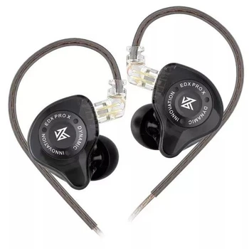 Наушники KZ Knowledge Zenith EDX Pro X (Black) — динамические Hi‑Fi для кристально чистого звука
