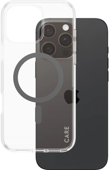 Панель CARE by PanzerGlass Flagship Case Transparent Urban Combat w. Black MagSafe для Apple iPhone 16 Pro Max (5715685004148)