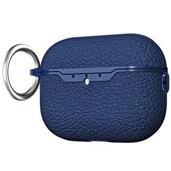 Защитный чехол Deexe Leather Cover (FH) для AirPods Pro 3 - Blue