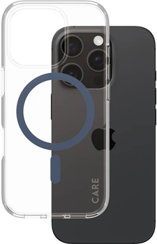Панель CARE by PanzerGlass Flagship Case Transparent Urban Combat w. Blue MagSafe для Apple iPhone 16 Pro (5715685004322)