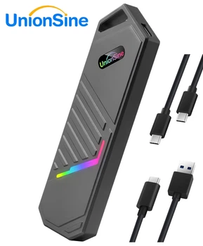 Зовнішня кишеня NVME m.2 SSD USB 3.0 + Type-C UnionSine KFS102 10G USB3.2 Gen2. В комплекті 2 кабелі