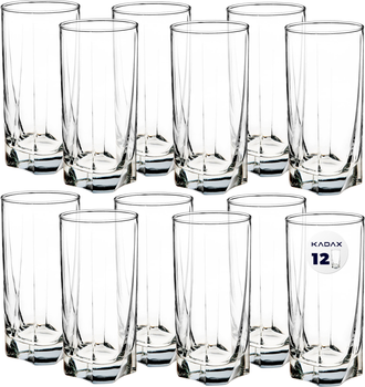 Zestaw szklanek Kadax Meco 380 ml 12 szt (5903699473863)