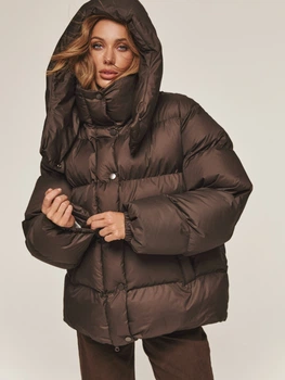 Куртка зимняя Dressa 76315 размер 44-50 цвет коричневый