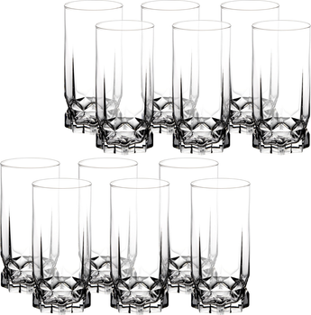 Zestaw szklanek wysokich Kadax Anzio 325 ml 12 szt (5903699474662)