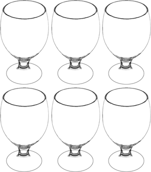 Zestaw szklanek do piwa Kadax Forio 370 ml 6 szt (5906638321287)