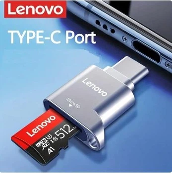 Кардридер Lenovo Type-C micro SD/TF OTG card reader