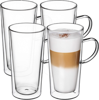 Zestaw kubków Kadax Haga z podwójną ścianką 470 ml 4 szt (5903699407363)