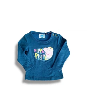 Кофта дитяча утеплена Peppa Pig 86/92 см 1-2 рочки Синій