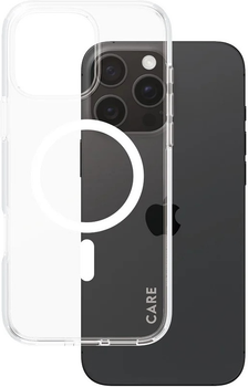 Панель CARE by PanzerGlass Flagship Case Transparent Urban Combat w. White MagSafe для Apple iPhone 16 Pro Max (5715685004063)