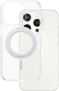 Панель CARE by PanzerGlass Feature Case Transparent w. Silver Kickstand & MagSafe для Apple iPhone 15 Pro (5715685005497)
