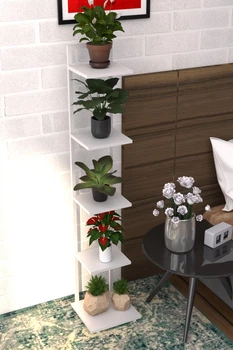 Подставка под цветы в стиле лофт EcoLoft Ліма DSP-1218 Белый каркас