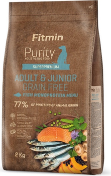Sucha karma dla psów Fitmin Purity Grain Free Adult Junior Ryba 2 kg (8595237034024)