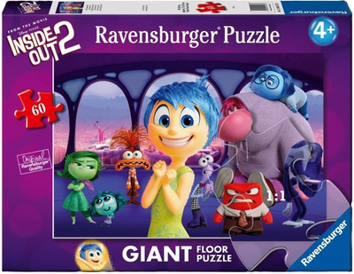 Puzzle podłogowe Ravensburger Giant W głowie się nie mieści 2 60 elementów 12004173 (4005555041733)
