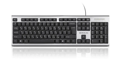 Клавиатура REAL-EL Standard 507 USB серебро