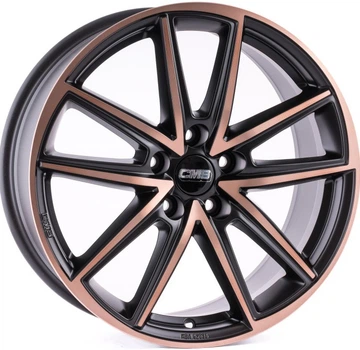 CMS C30 R17 W7 PCD5x112 ET45 DIA57.1 Black with Bronze Face