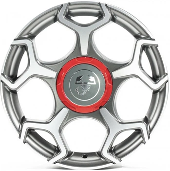 Replica FT5366 SGMF Fiat R16 W7 PCD4x98 ET38 DIA58.1 Satin Graphite with Machined Face