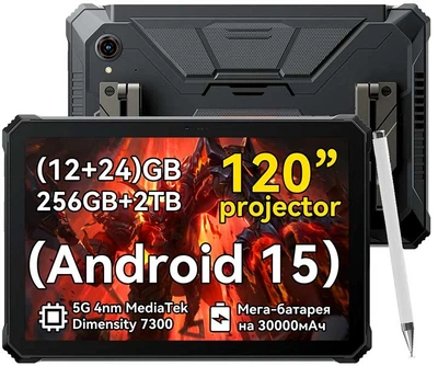 Планшет Blackview Active 12 Pro (12+256Gb, АКБ 30000 мАч) Black
