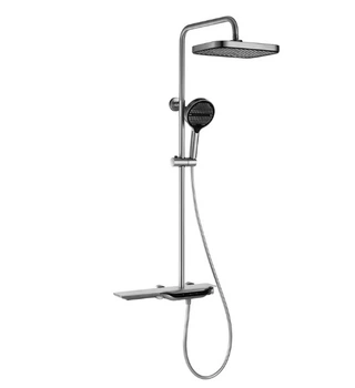 Душевая система тропический душ с термостатом MIXXUS PREMIUM SPACE-009-J CHROME с кнопочным переключателем
