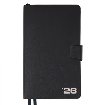 Деловой блокнот датированый 2026 Leo Planner Alpha 252629 12х20 см 352 страницы темно-синий