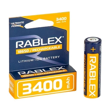 Аккумулятор 18650 Rablex 3400 mAh 3,7V Li-Ion