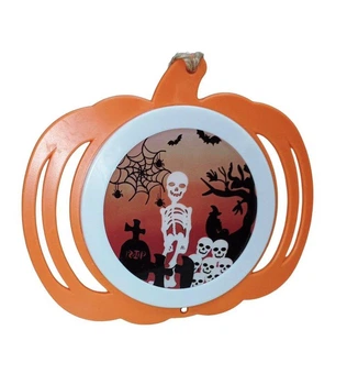 Декор на Halloween Гарбуз з LED підсвіткою Скелет (6327-2)