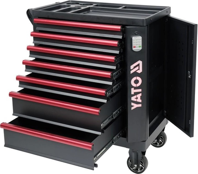 Wózek narzędziowy Yato YT-09004 z 7 szufladami z zamkiem szyfrowym 982x755x455 mm (5906083082610)