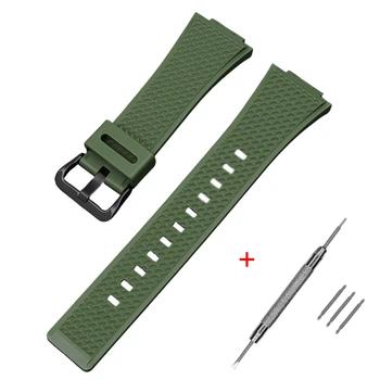 Ремінець для Casio G-Shock GA-100/110 Army Green BK + шпилькознімач з шпильками