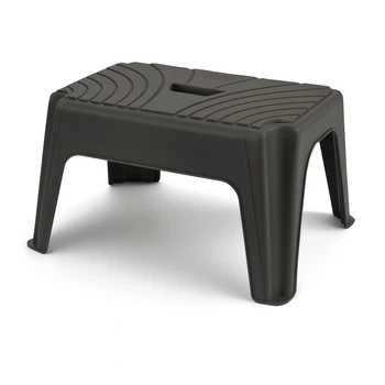 Табурет пластиковый Step 1 38x24,8x22h, черный