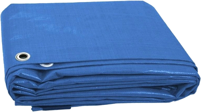 Plandeka VOREL 75 g/m² 10 x 15 m Niebieska (85120_v)