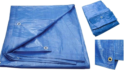 Plandeka VOREL 57 g/m² 10 x 15 m Niebieska (85130_v)
