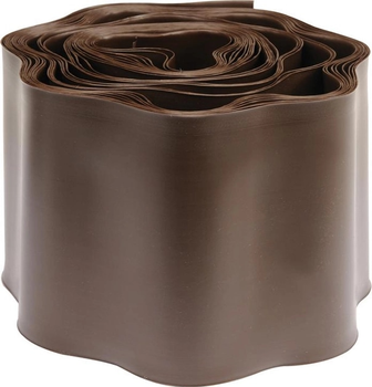 Obrzeże trawnikowe FLO 15 cm x 9 m Brązowe (88704)