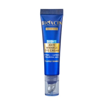 Нічний крем для шкіри навколо очей проти зморшок BIOXCIN, 15 мл